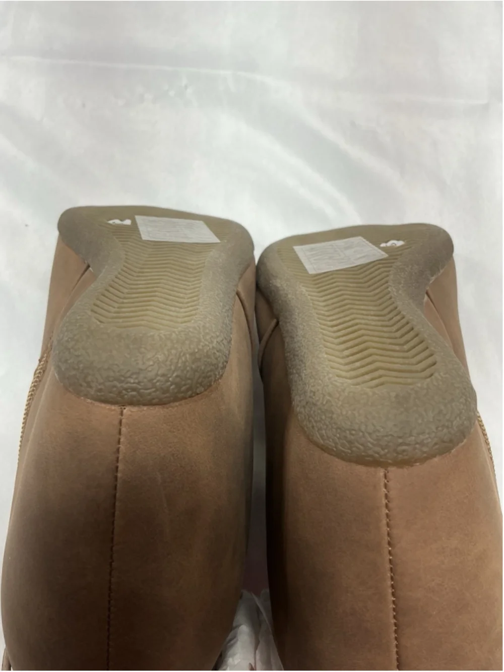Womans New Cici Hidden Wedge Ankle Boots 8 Taupe